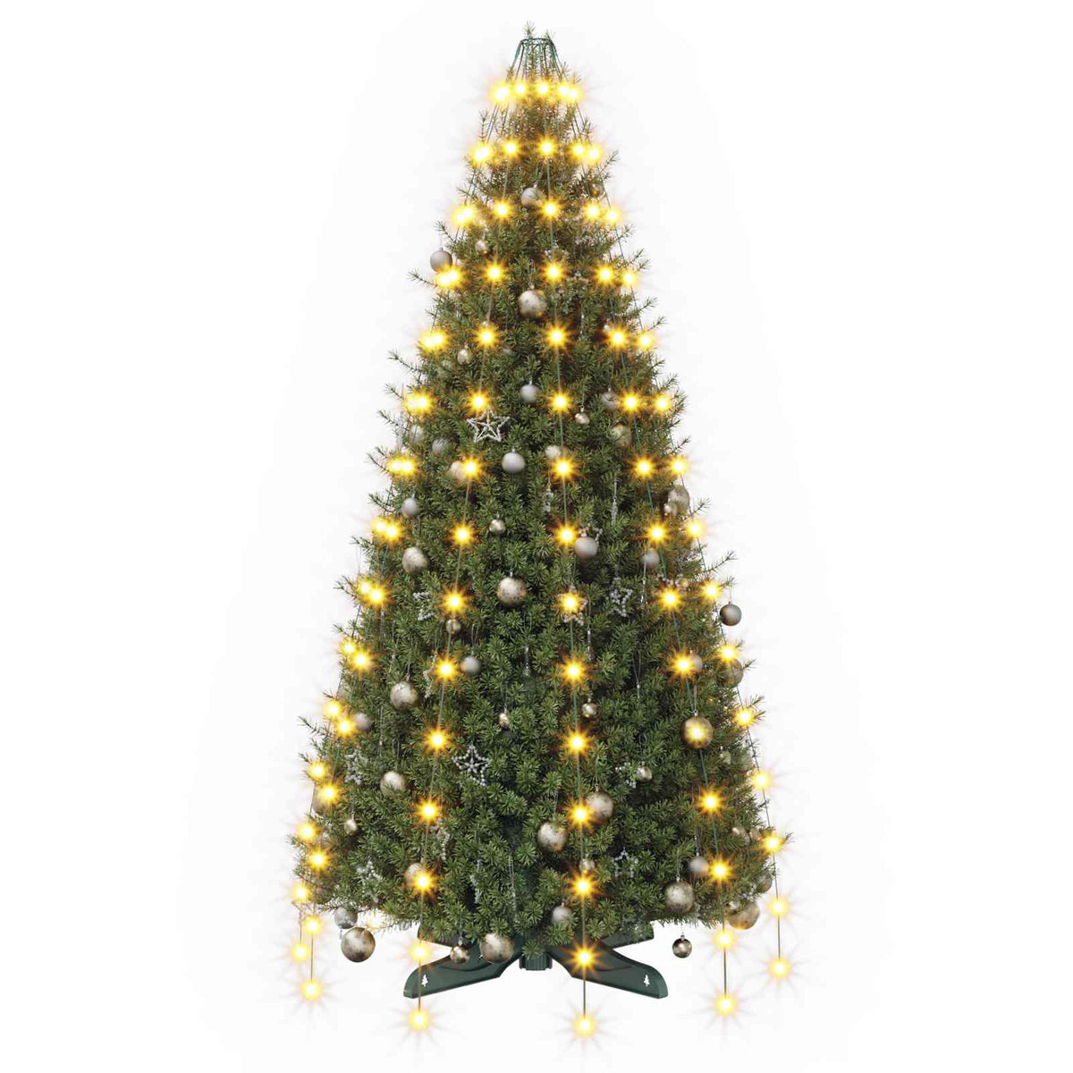 Kalėdų eglutės lemputės 150 LED Šilta balta 150 cm
