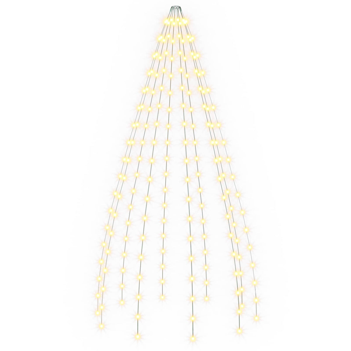 Kalėdų eglutės lemputės 180 LED Šilta balta 180 cm