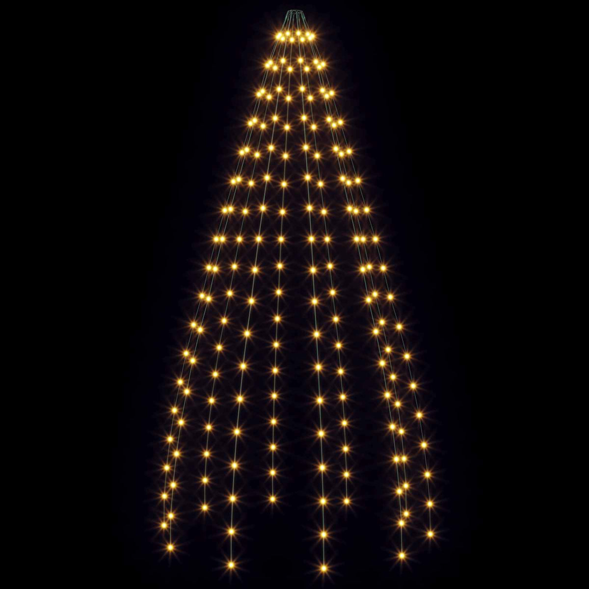 Kalėdų eglutės lemputės 180 LED Šilta balta 180 cm