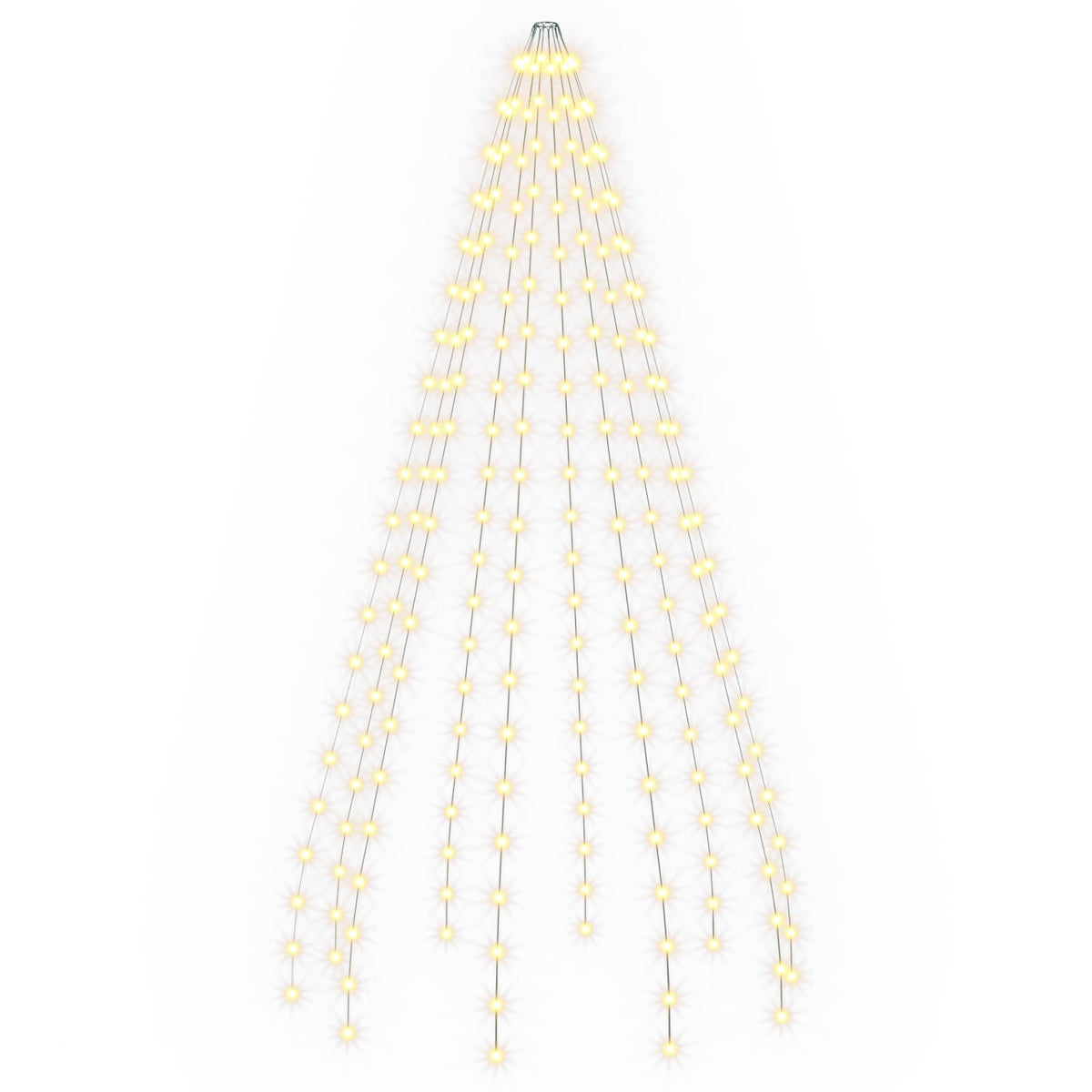 Kalėdų eglutės lemputės 210 LED Šilta balta 210 cm