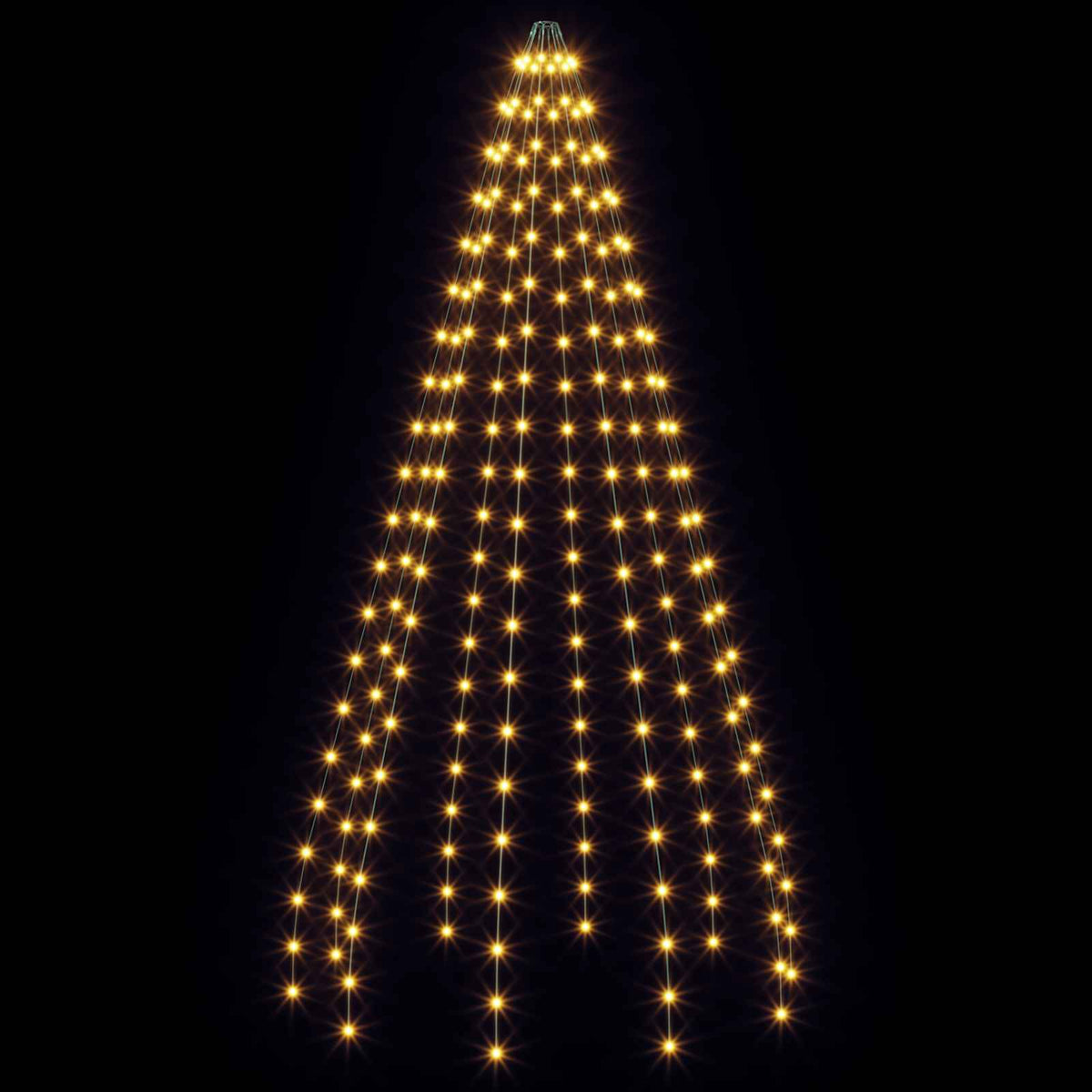 Kalėdų eglutės lemputės 210 LED Šilta balta 210 cm