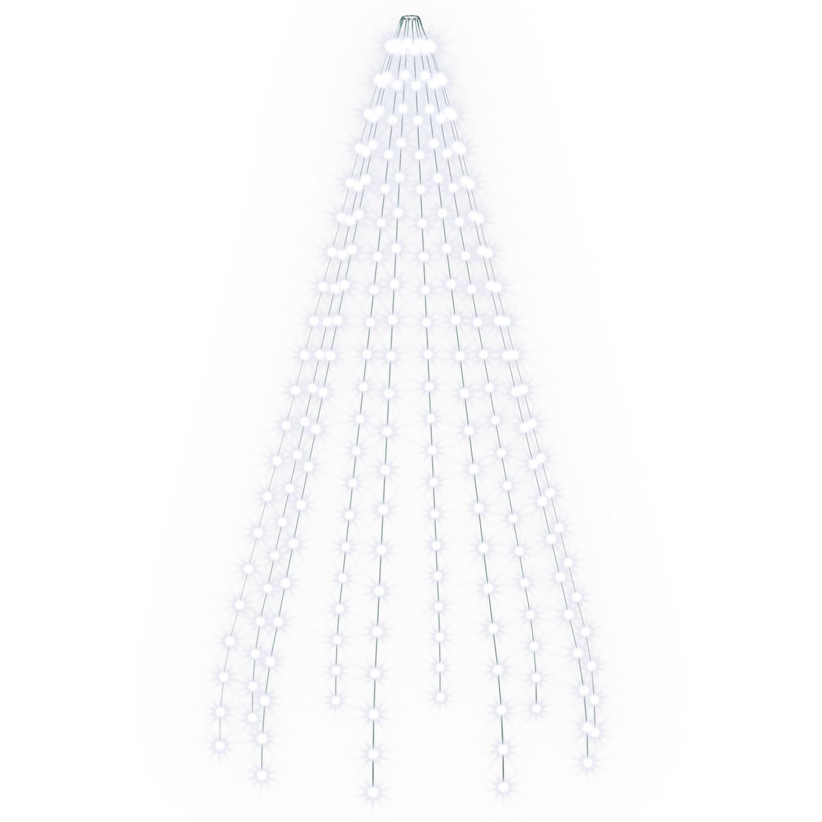 Kalėdų eglutės lemputės 210 LED Šalta balta 210 cm