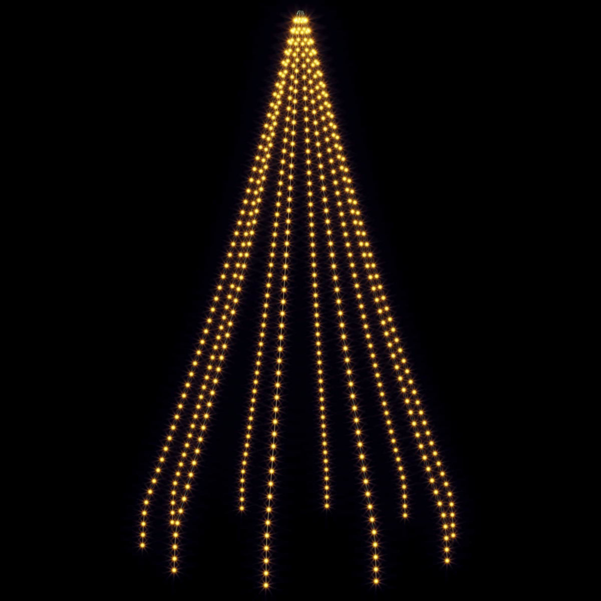 Kalėdų eglutės lemputės 500 LED Šilta balta 500 cm