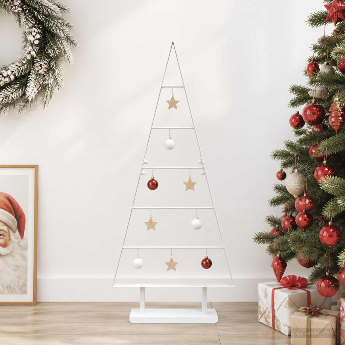 Metalinis Kalėdų medis KUOPIO 90 cm Plienas Balta