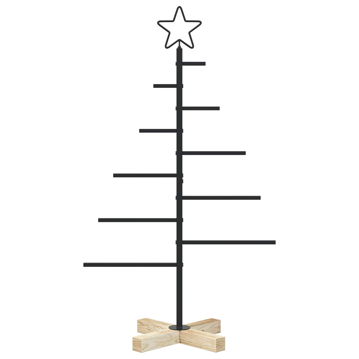 Metalinis Kalėdų medis KUOPIO 90 cm Plienas Juoda