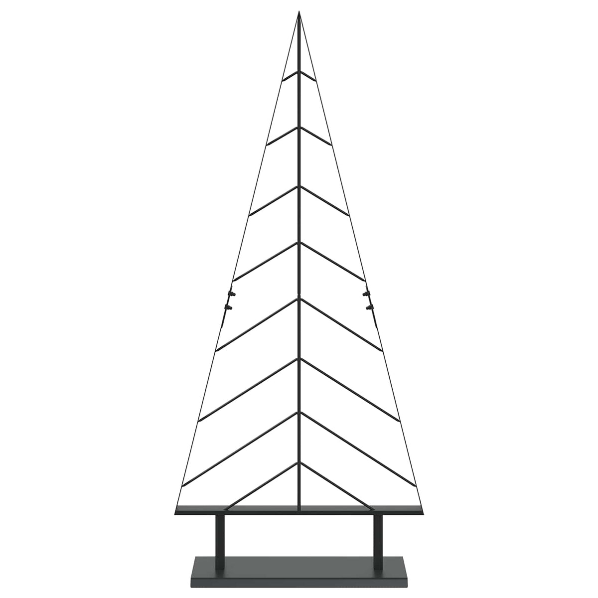 Metalinė Kalėdų eglutė su stovu KUOPIO 125 cm Plienas Juoda