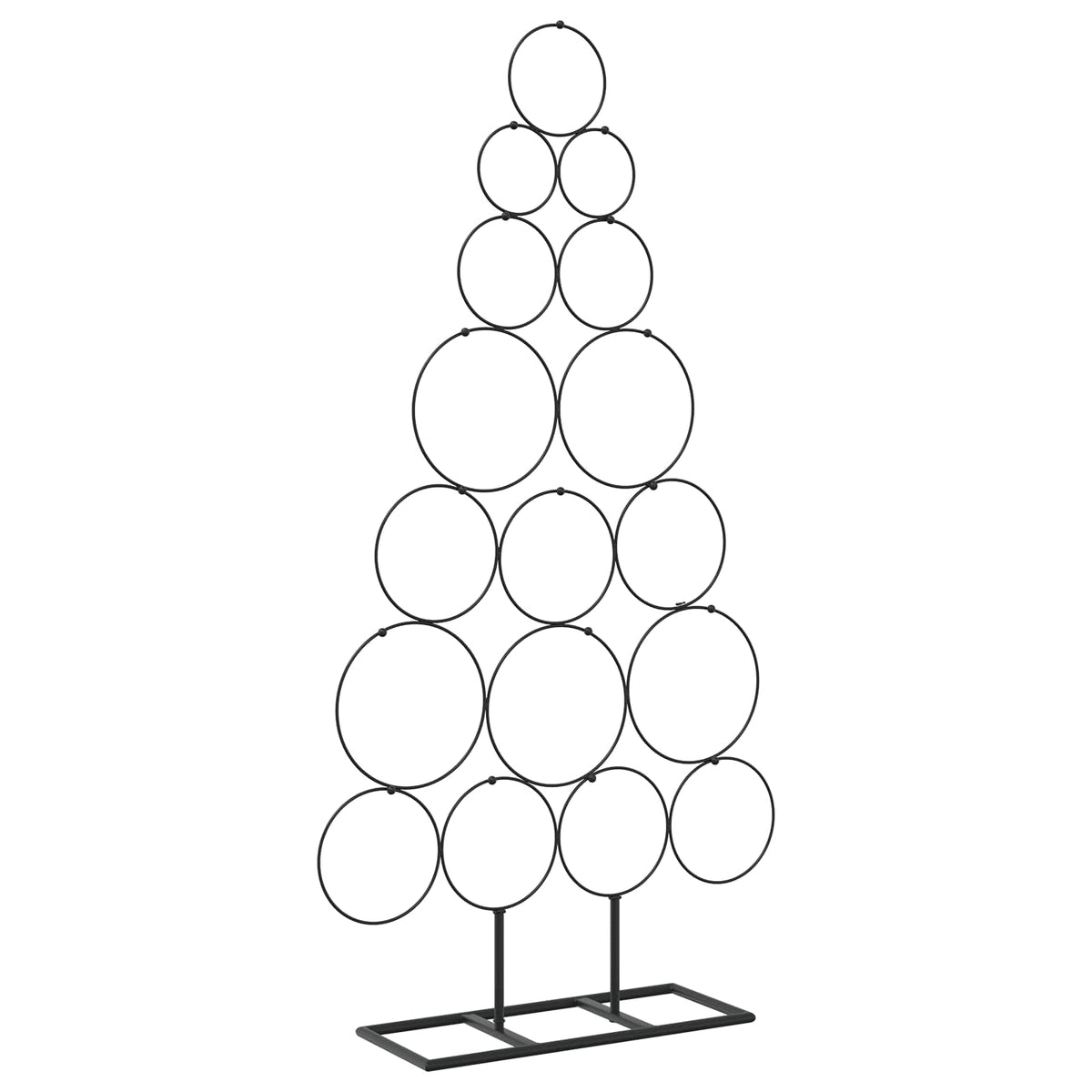 Metalinis Kalėdų medis KUOPIO 90 cm Plienas Juoda