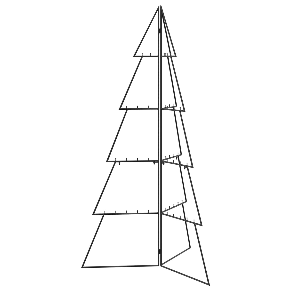 Metalinis Kalėdų medis KUOPIO 140 cm Plienas Juoda