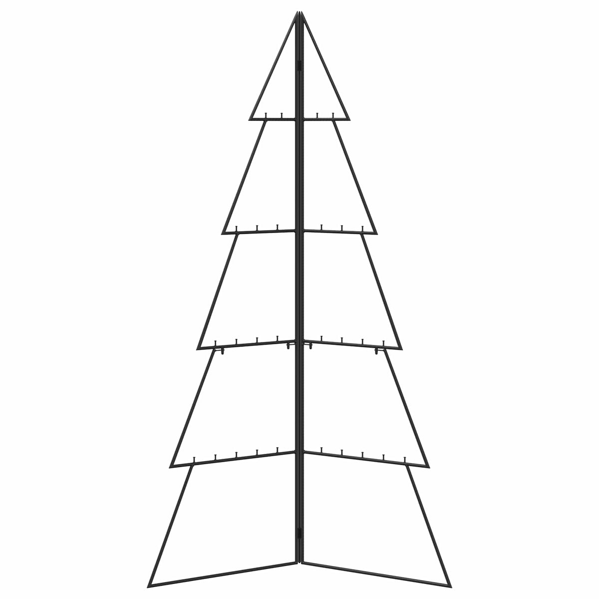 Metalinis Kalėdų medis KUOPIO 140 cm Plienas Juoda