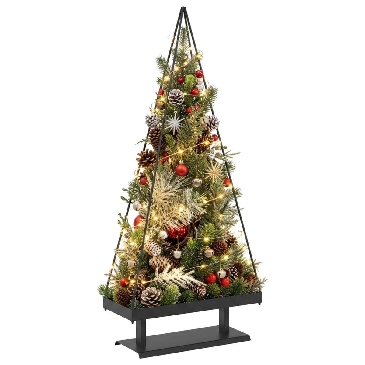 Metalinis Kalėdų medis KUOPIO 150 cm Plienas Juoda