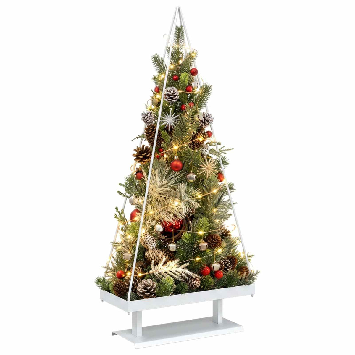 Metalinis Kalėdų medis KUOPIO 150 cm Plienas Balta
