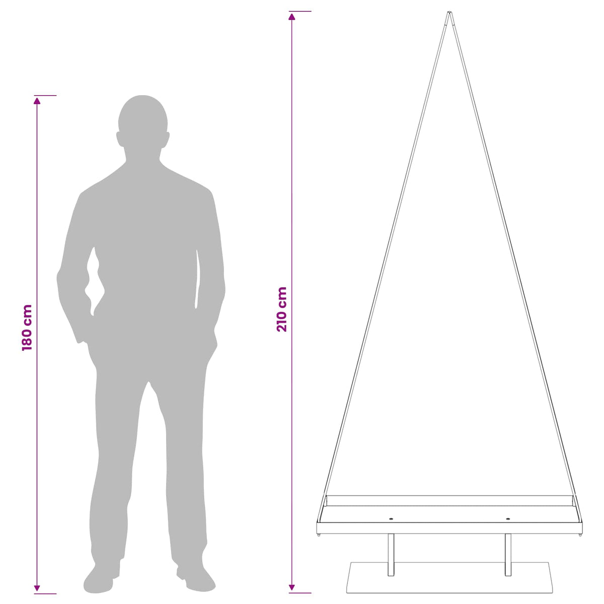 Metalinis Kalėdų medis KUOPIO 210 cm Plienas Balta