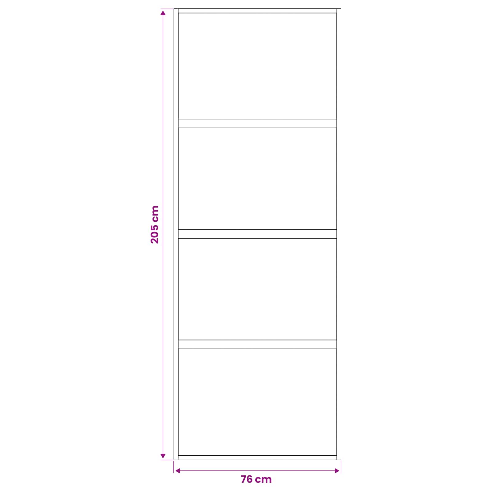 Slankios durys 76 x 205 cm Grūdintas stiklas ir aliuminis