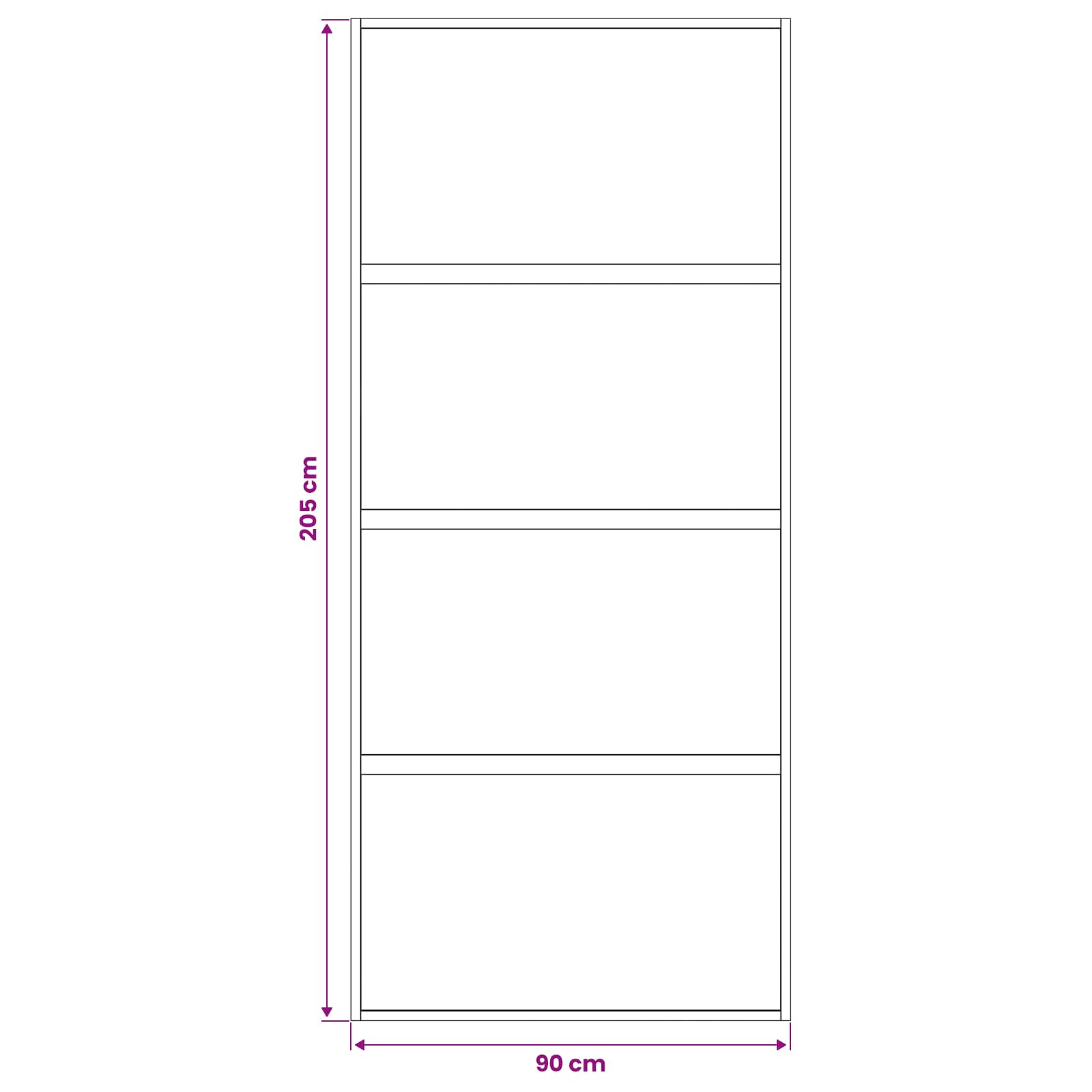 Slankios durys 90 x 205 cm Grūdintas stiklas ir aliuminis