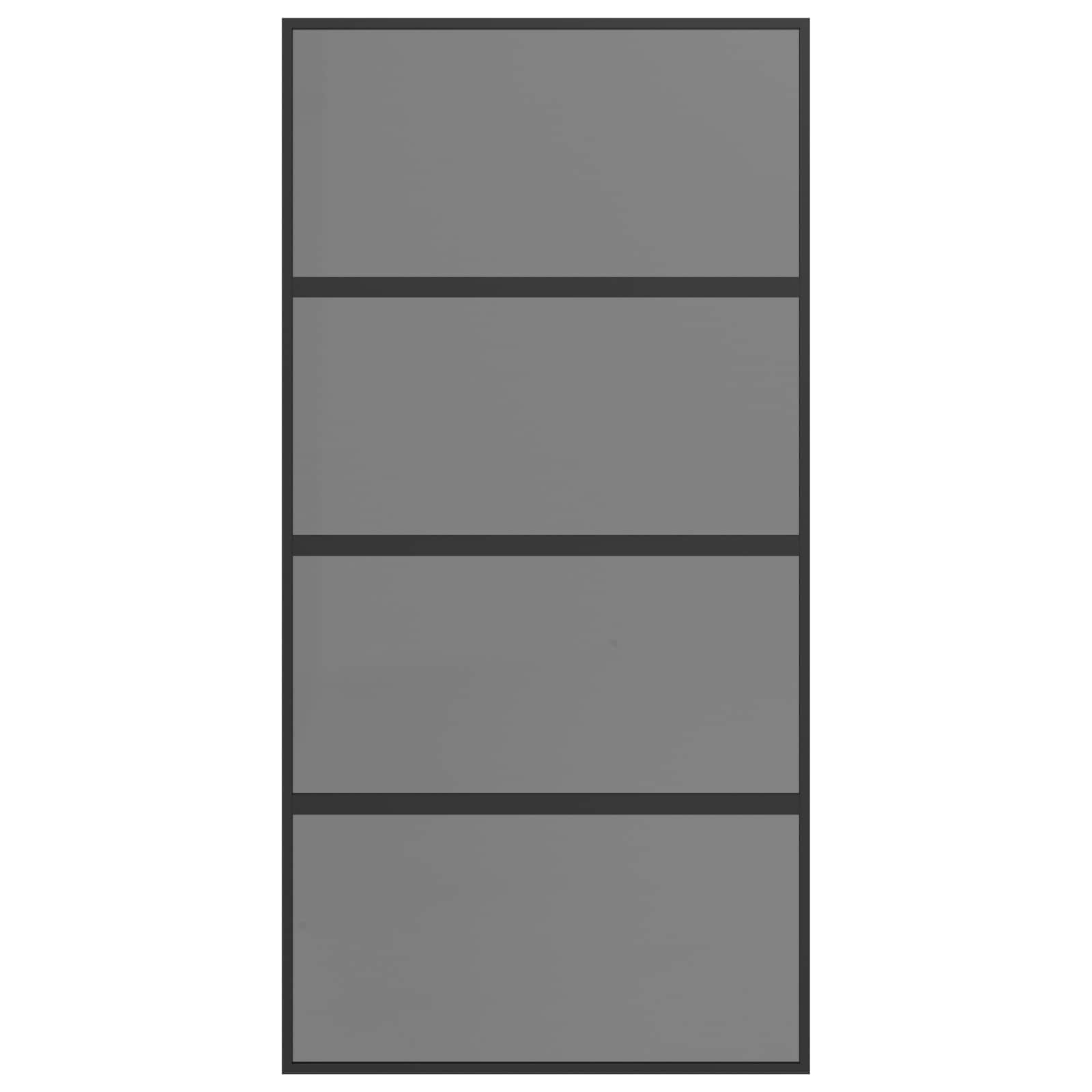 Slankios durys 102.5 x 205 cm Grūdintas stiklas ir aliuminis