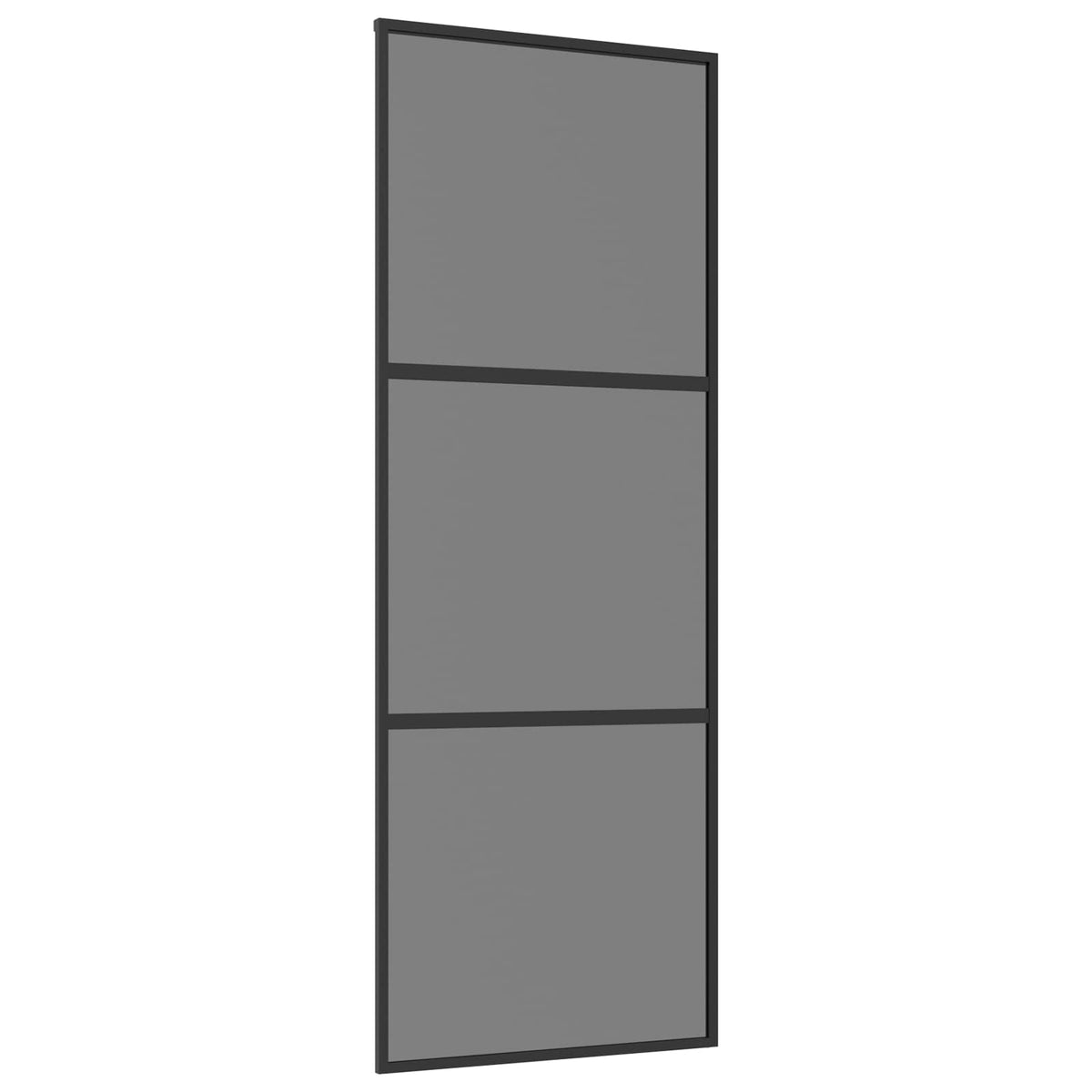 Slankios durys 76 x 205 cm Grūdintas stiklas ir aliuminis