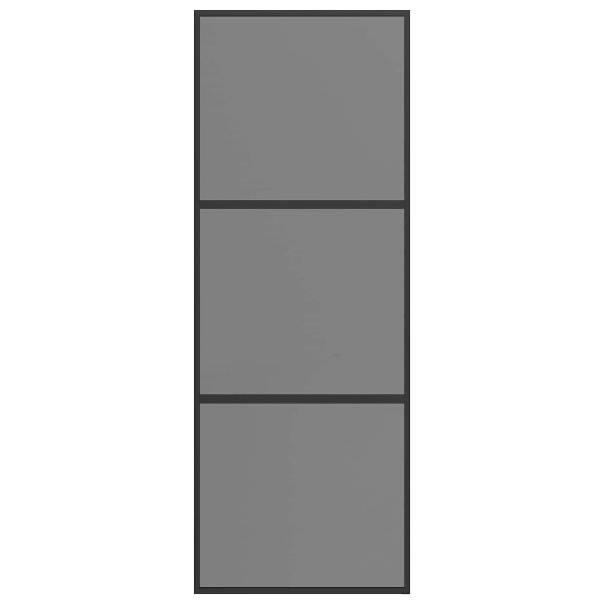 Slankios durys 76 x 205 cm Grūdintas stiklas ir aliuminis