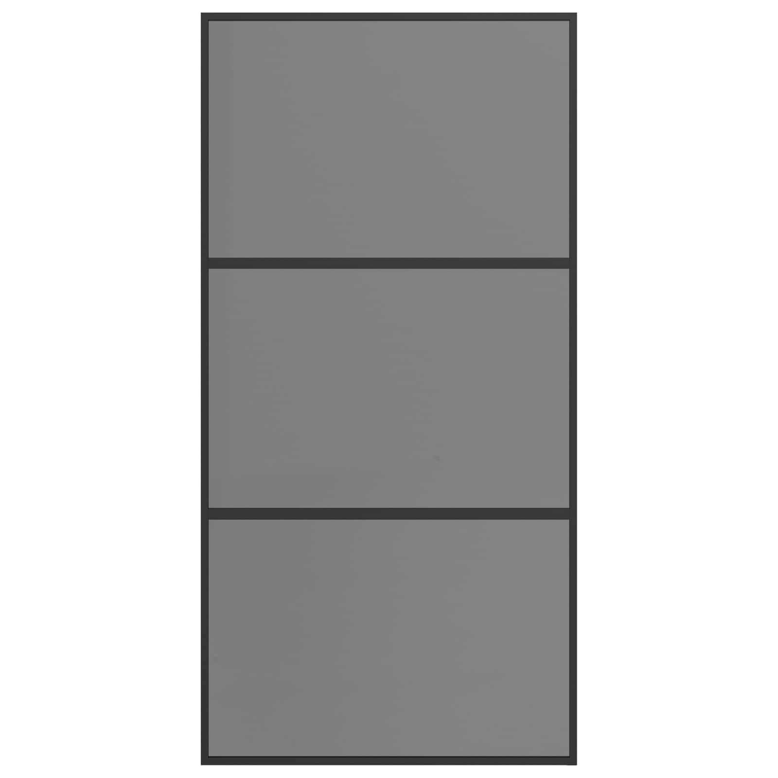 Slankios durys 102 x 205 cm Grūdintas stiklas ir aliuminis