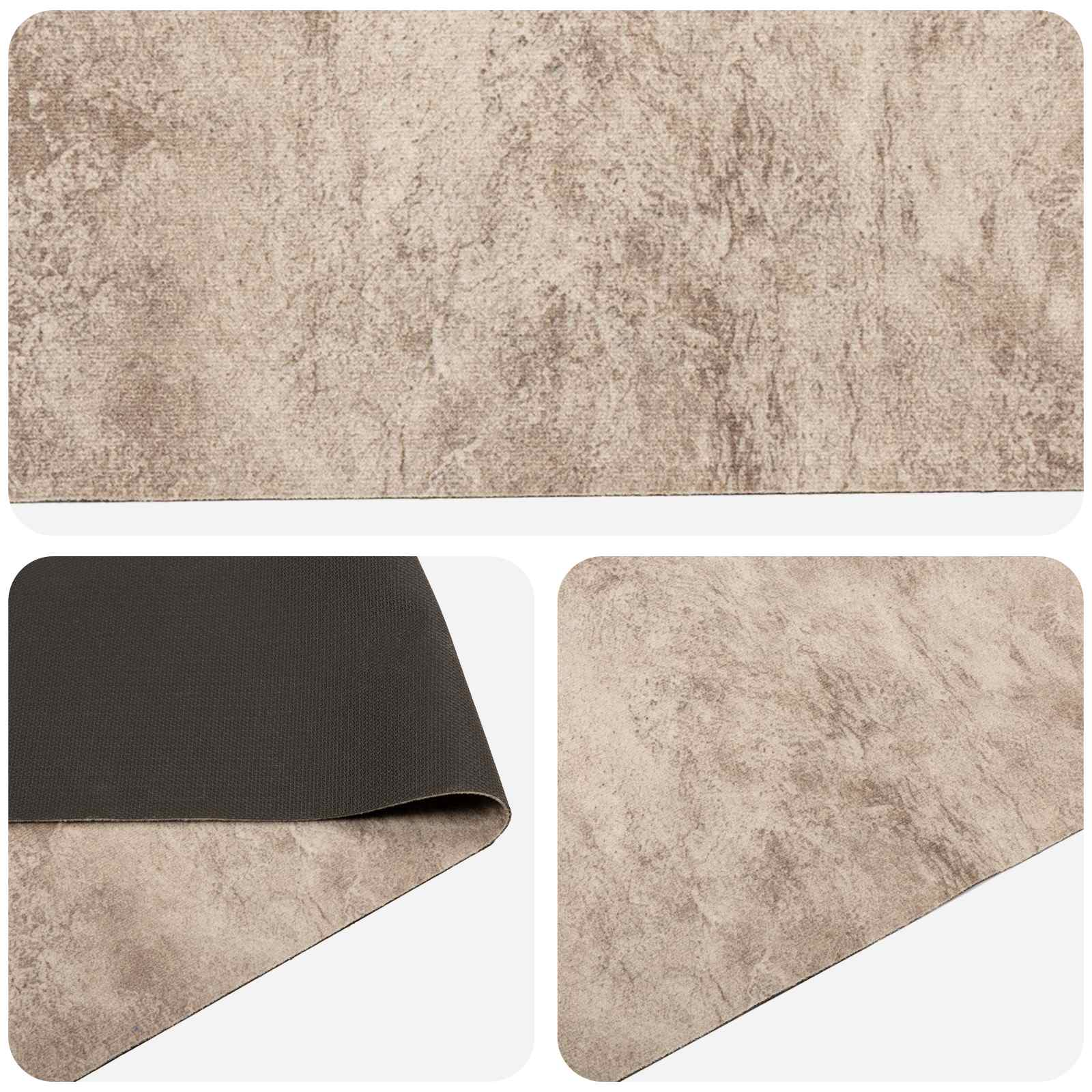 Virtuvės kilimas Smėlio betonas 150 x 45 cm 100% poliamidas
