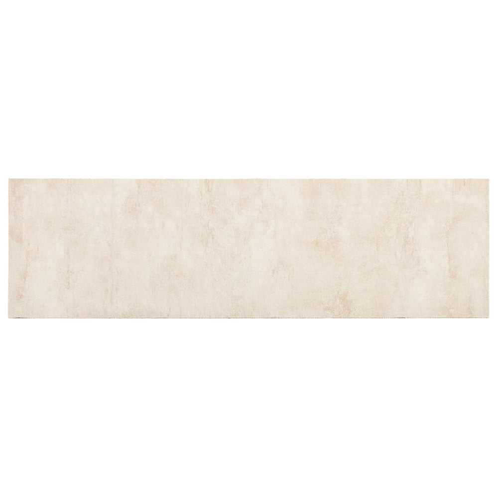 Virtuvės kilimas kreminis betonas 180 x 60 cm 100% poliamidas