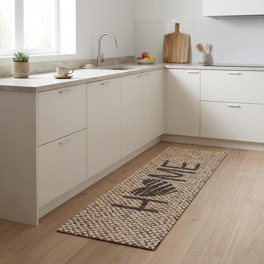 Virtuvės kilimas Smėlio namai 150 x 45 cm 100% poliamidas