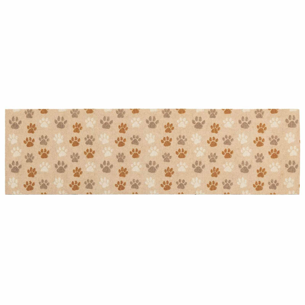 Virtuvės kilimas smėlio pėdutės 300 x 60 cm 100% poliamidas