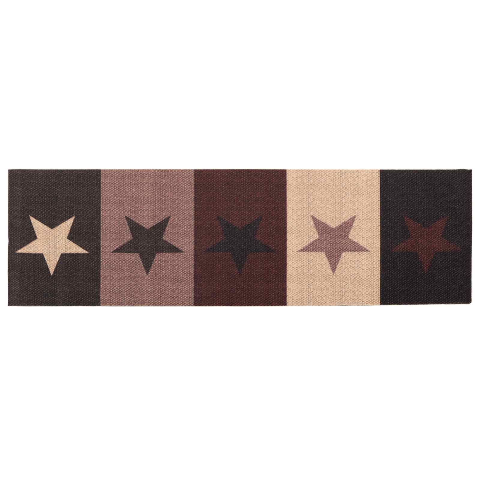 Virtuvės kilimas raudonos žvaigždės 300 x 60 cm 100% poliamidas