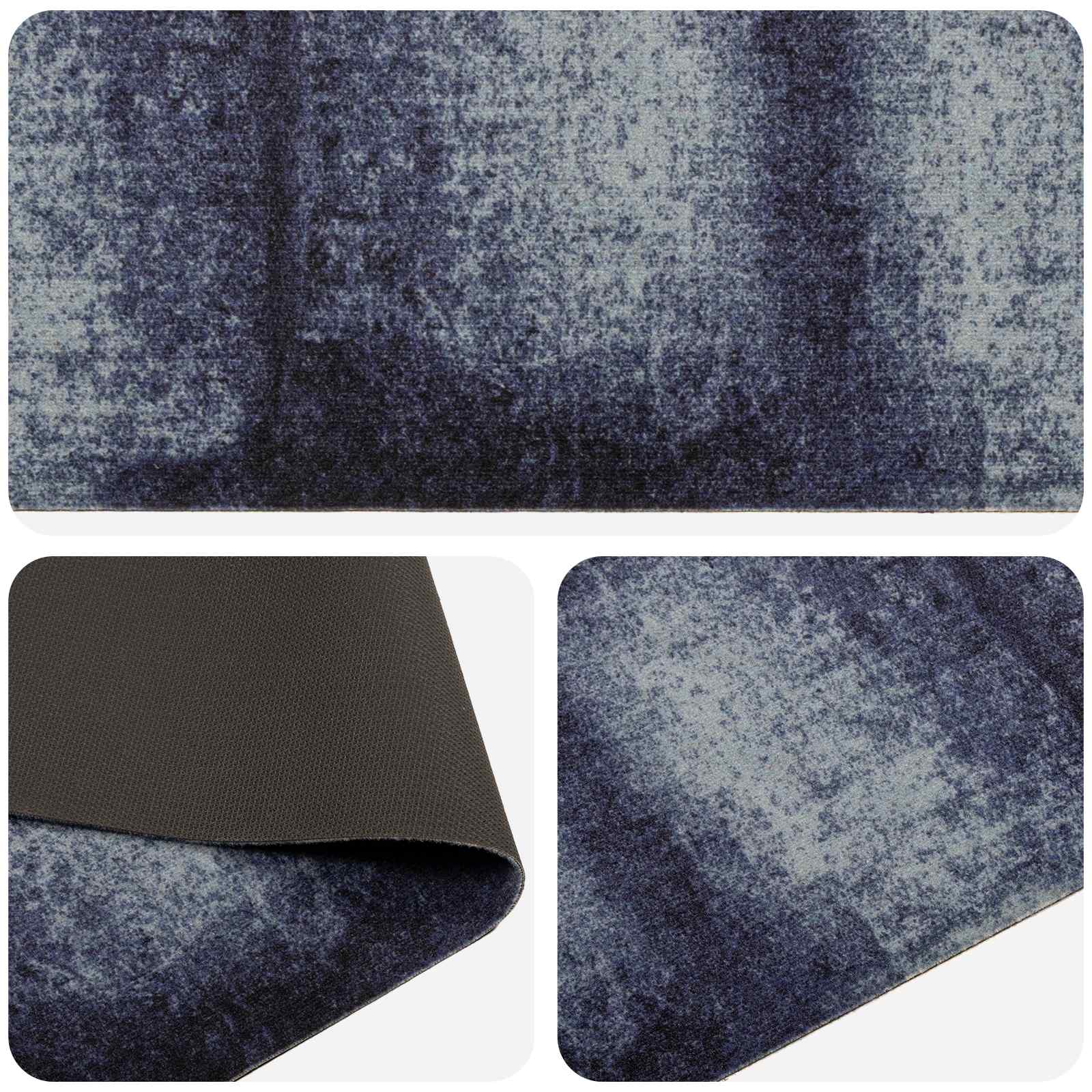 Virtuvės kilimas Mėlynas Šešėlis 300 x 60 cm 100% poliamidas