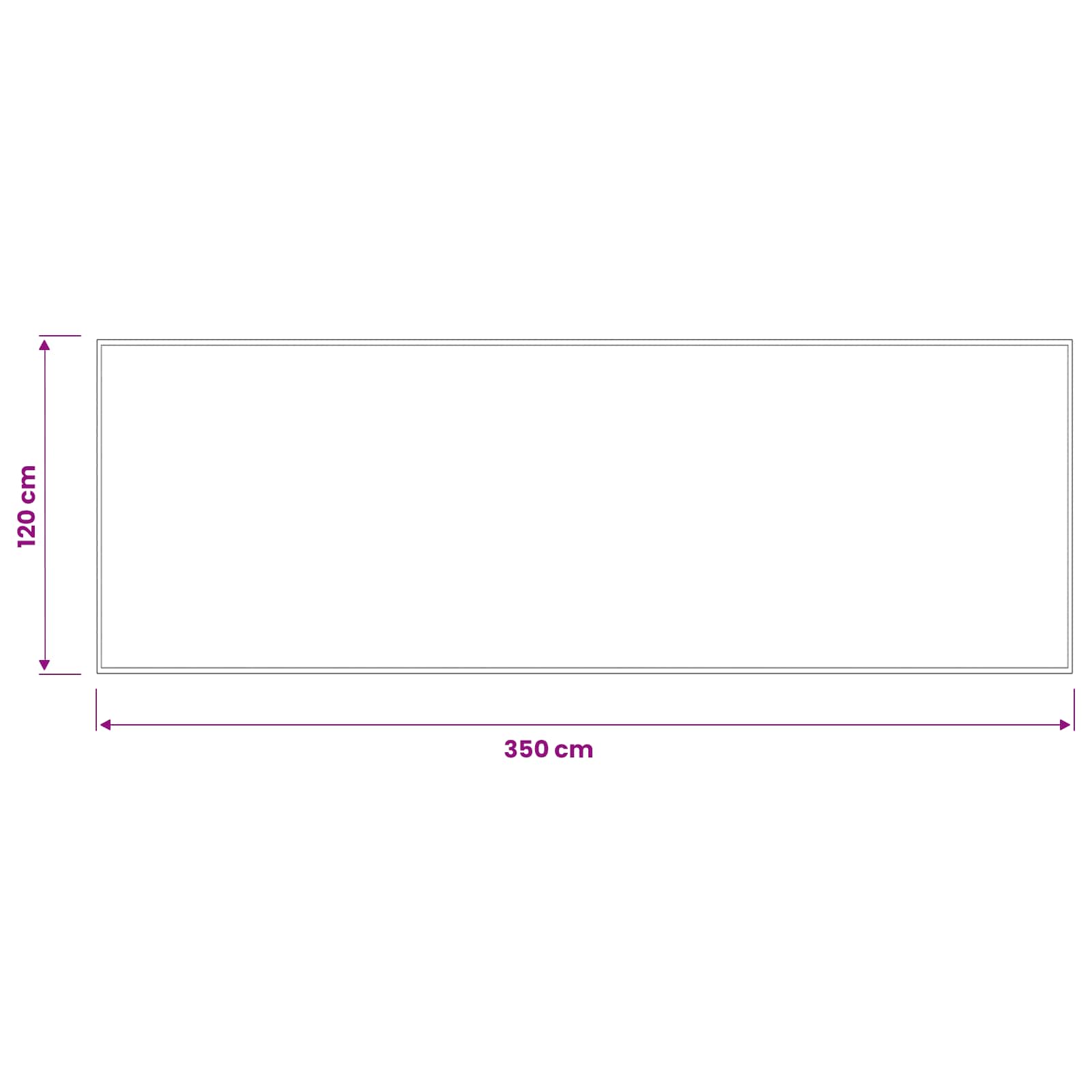 Durų kilimėlis Šviesiai pilka 350 x 120 cm 100% poliamidas