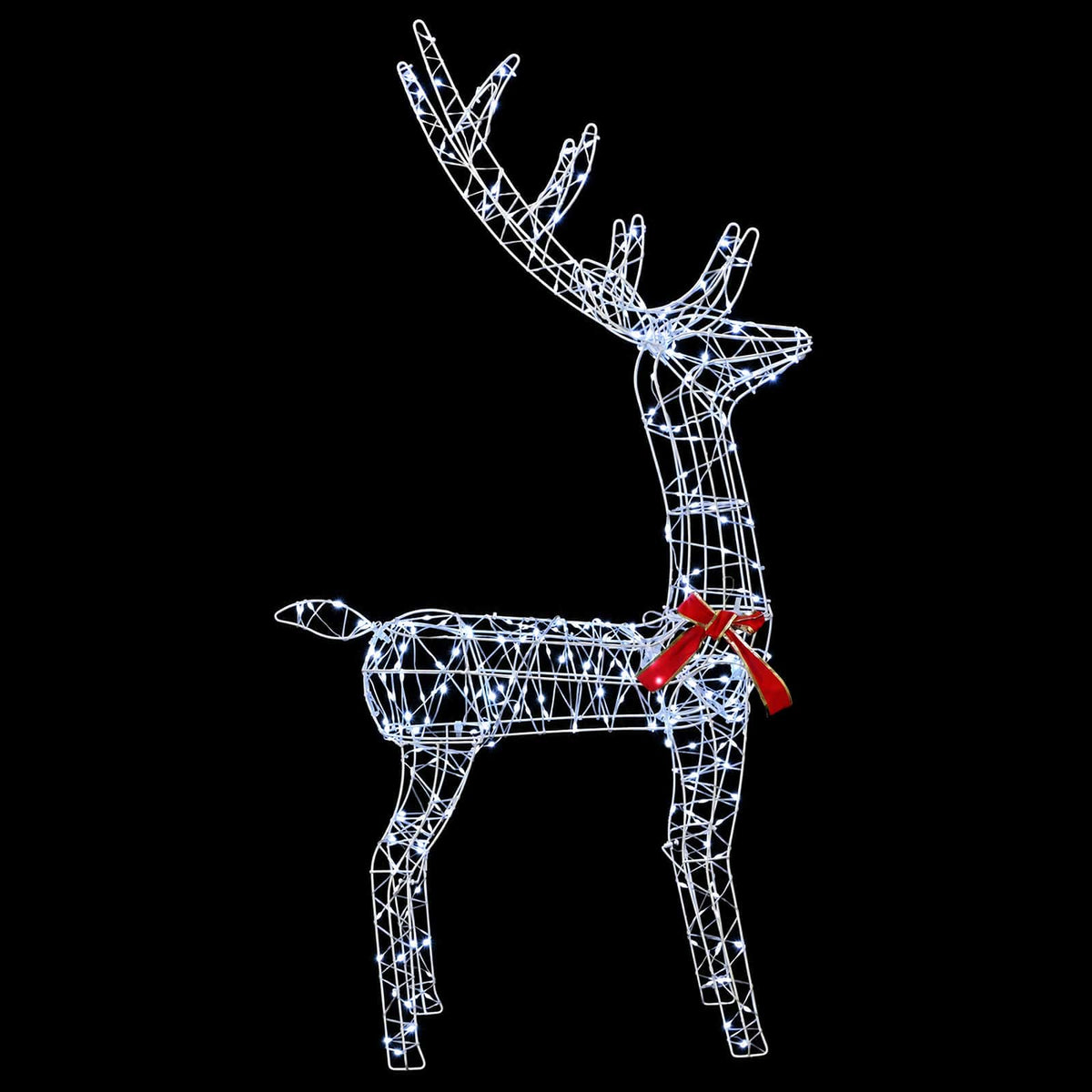 3D Kalėdų elnias LOVIISA 300 LED Šalta balta 70 x 26 x 128 cm