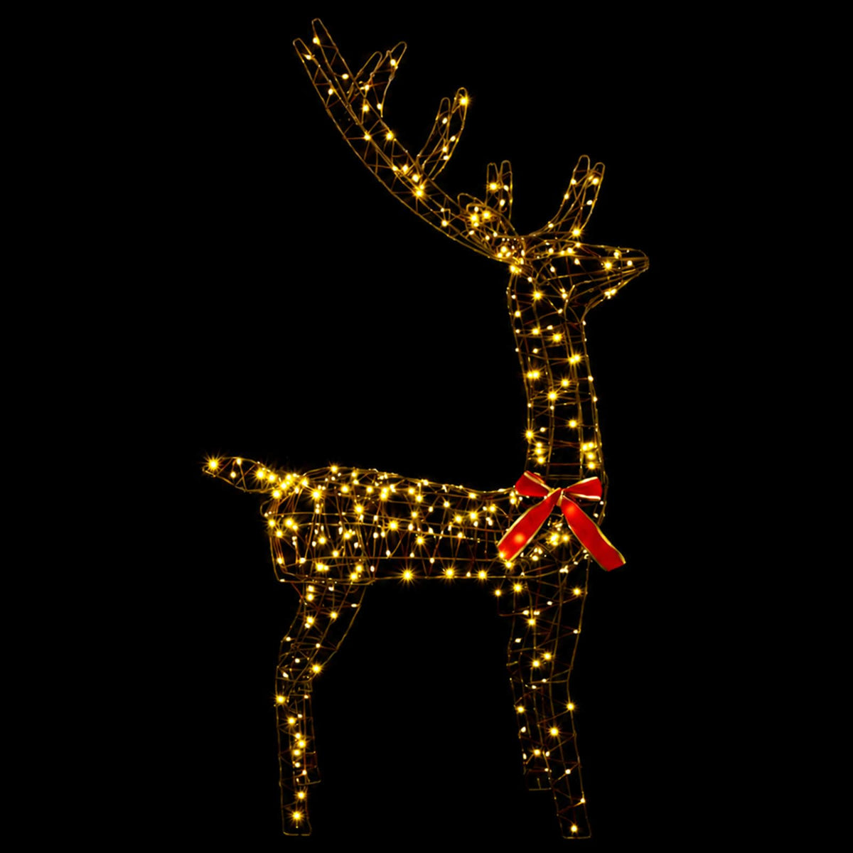 3D Kalėdų elnias LOVIISA 300 LED Šilta balta 70 x 26 x 128 cm