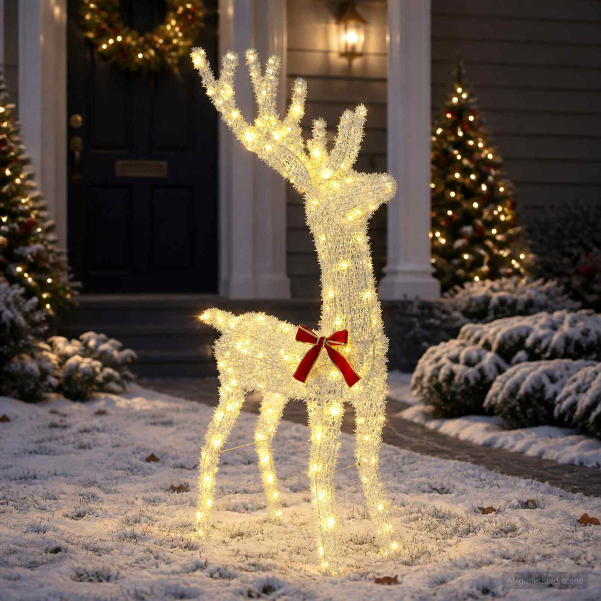 3D Kalėdų elnias LOVIISA 140 LED Šilta balta 70 x 26 x 128 cm