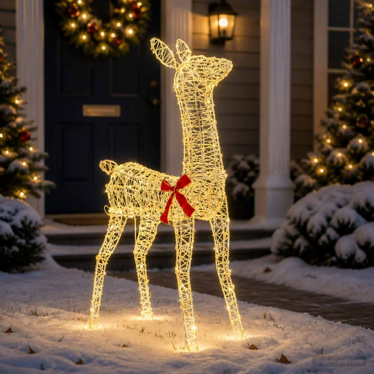 3D Kalėdų elnias LOVIISA 110 LED Šilta balta 70 x 26 x 100 cm