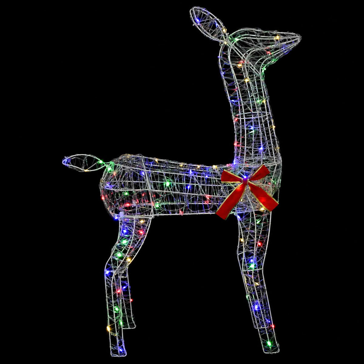 3D Kalėdų elnias LOVIISA 110 LED Įvairių spalvų
