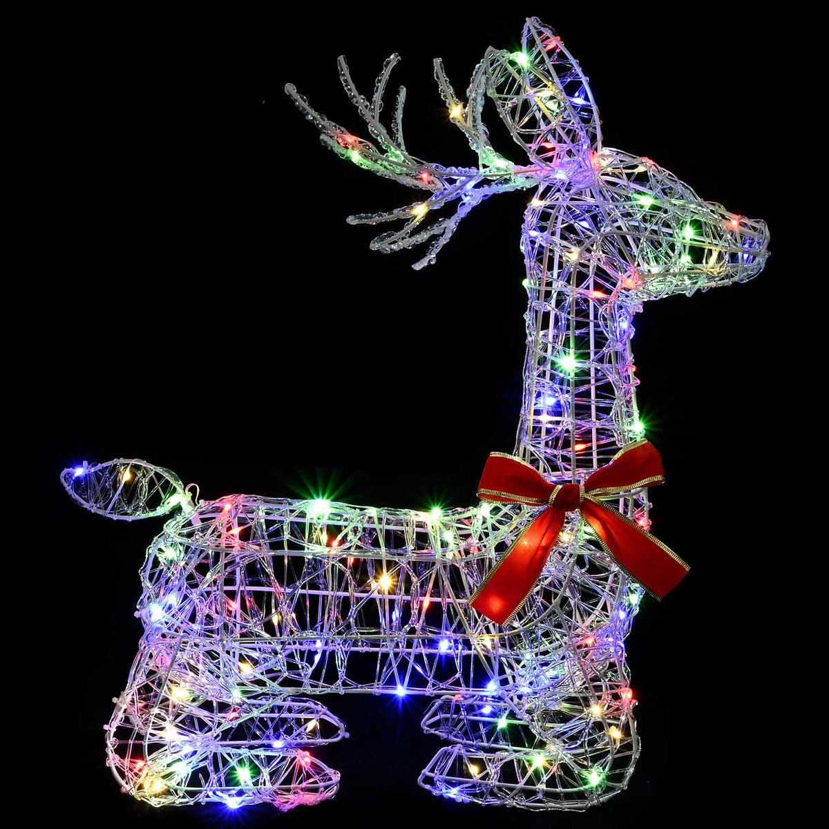 3D Kalėdų elnias LOVIISA 140 LED Įvairių spalvų 55 x 22 x 63 cm
