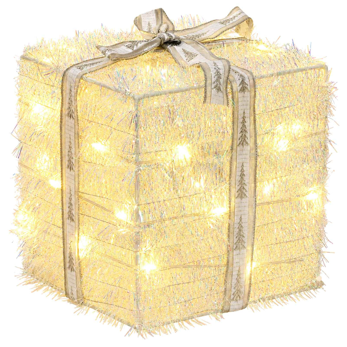 Apšviesta Kalėdinė Dovana 3 vnt. 64 LED Šilta balta
