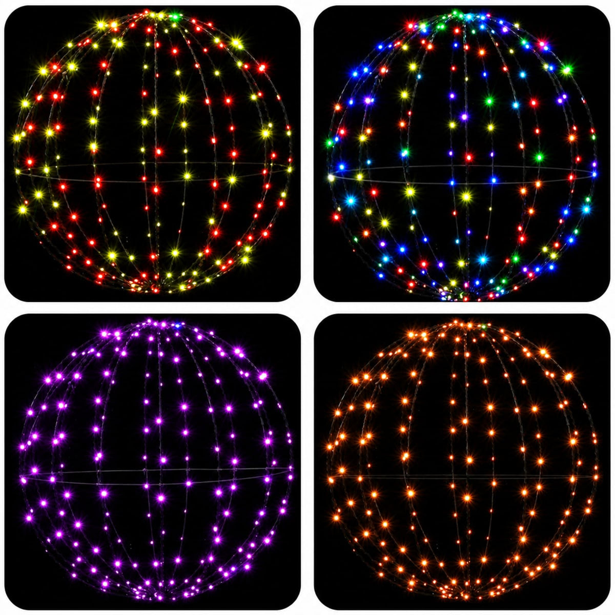 Kalėdų finialo šviesa 120 LED RGB Skersmuo 40 x 42 cm