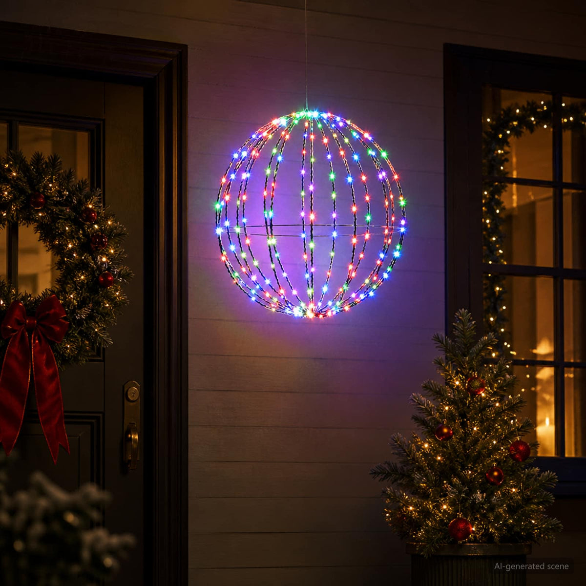 Kalėdų finialo šviesa 160 LED RGB Skersmuo 50 x 52 cm