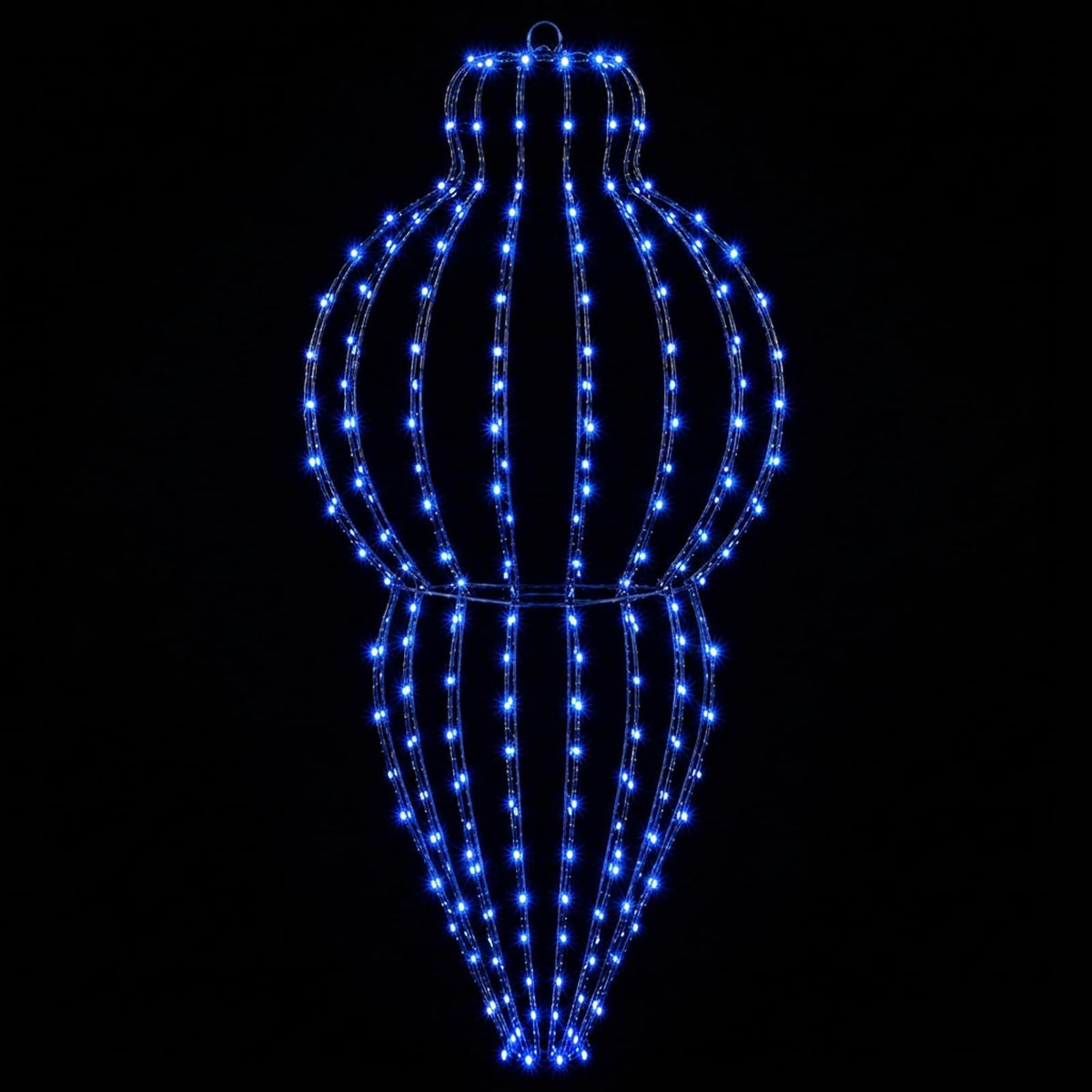 Šviečiantis kalėdinis dekoras 320 LED Mėlyna