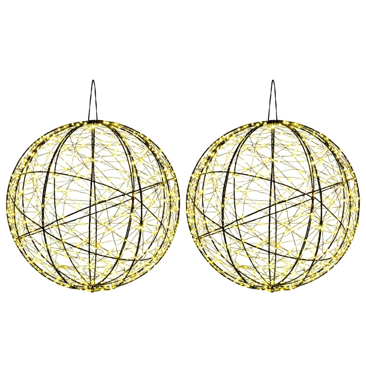 Kalėdų finialo šviesa 2 vnt. 1000 LED Šilta balta