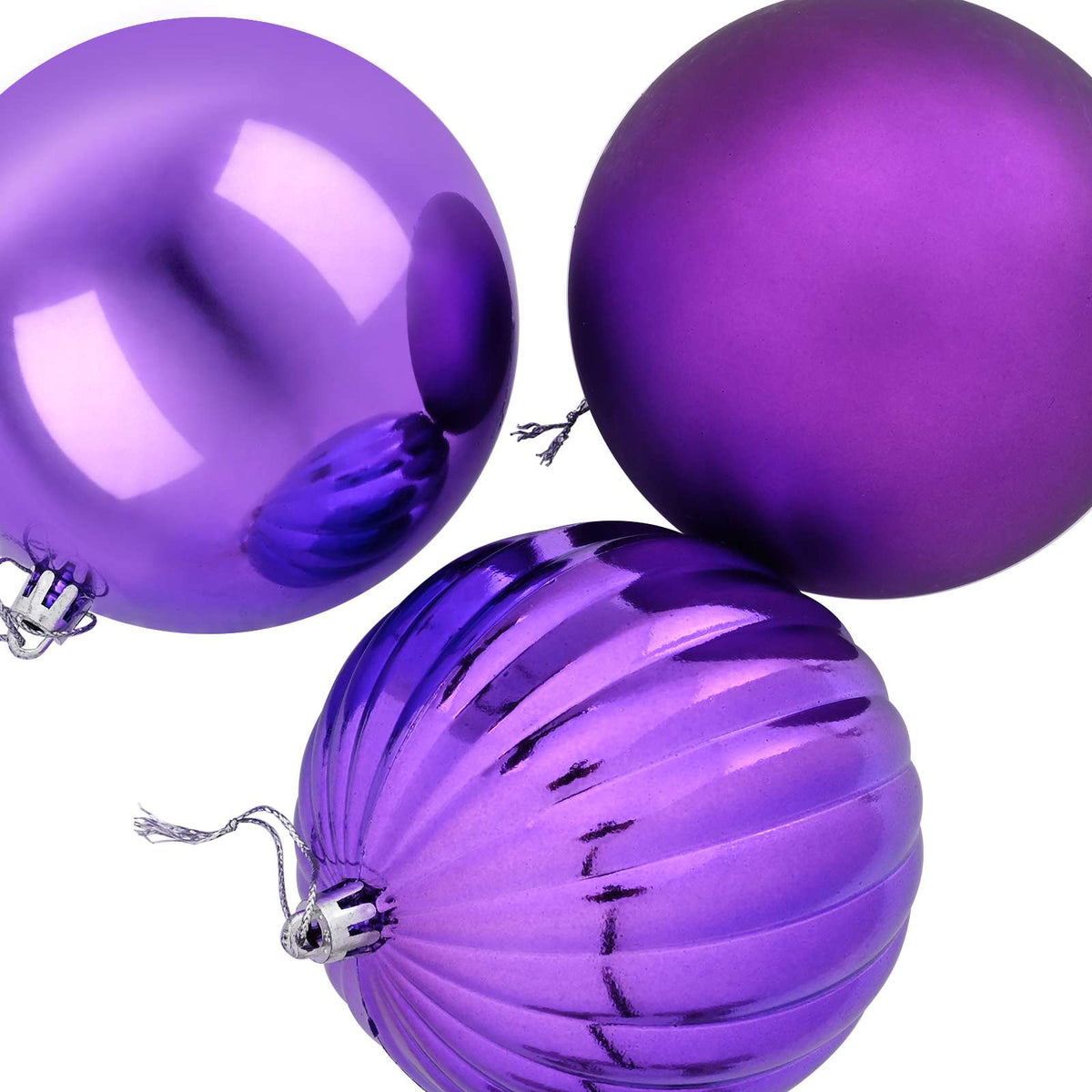Kalėdinių rutulių rinkinys XXL 4 vnt. Alyvos Skersmuo 20 cm