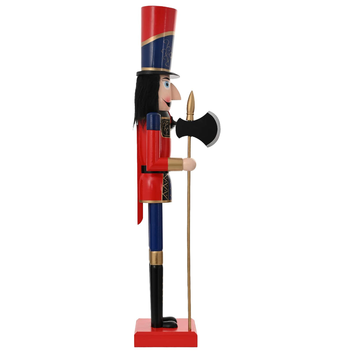 Kalėdų riešutų gliaudytojas TURKU Raudona ir juoda 91 cm
