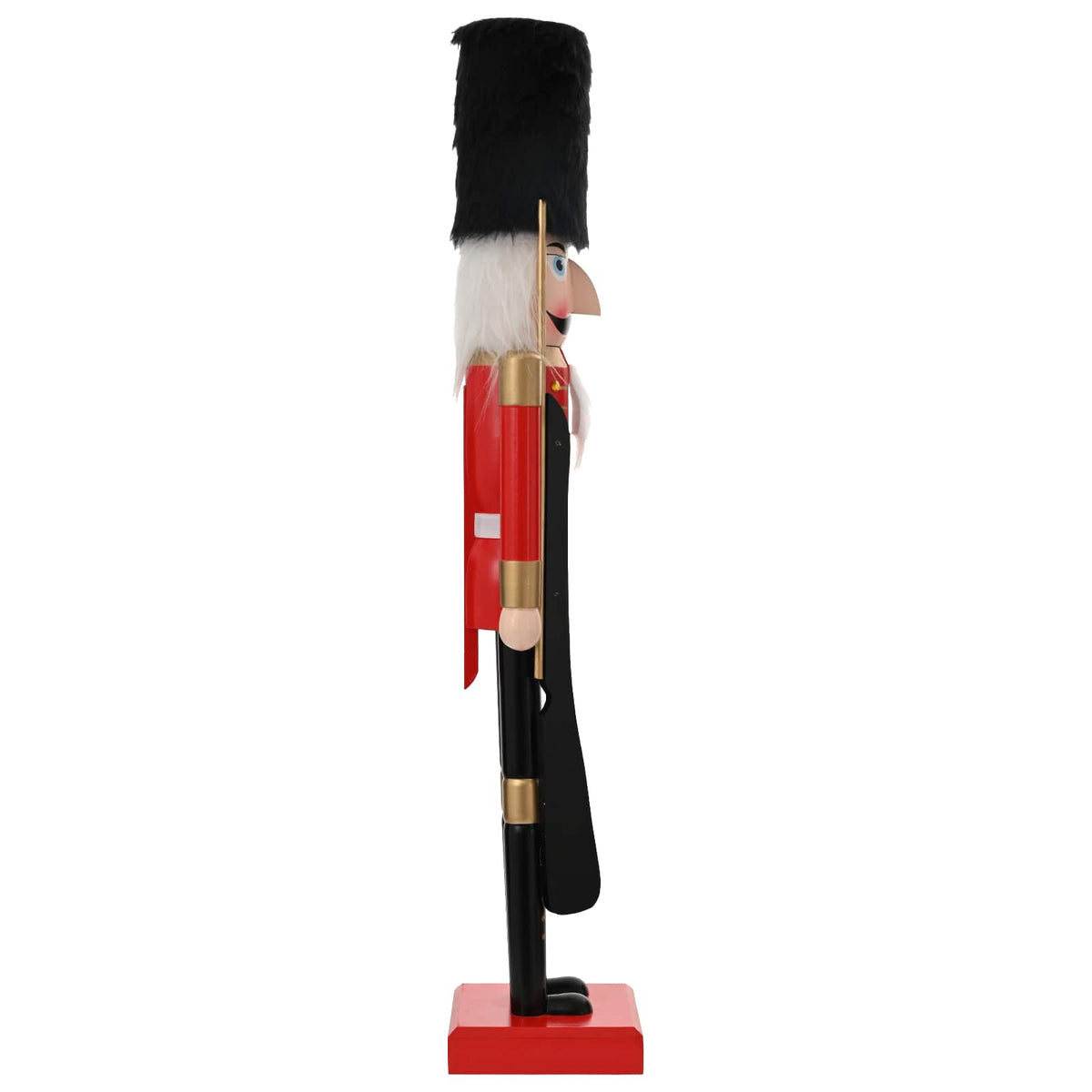 Kalėdų riešutų gliaudytojas TURKU Raudona ir juoda 91 cm