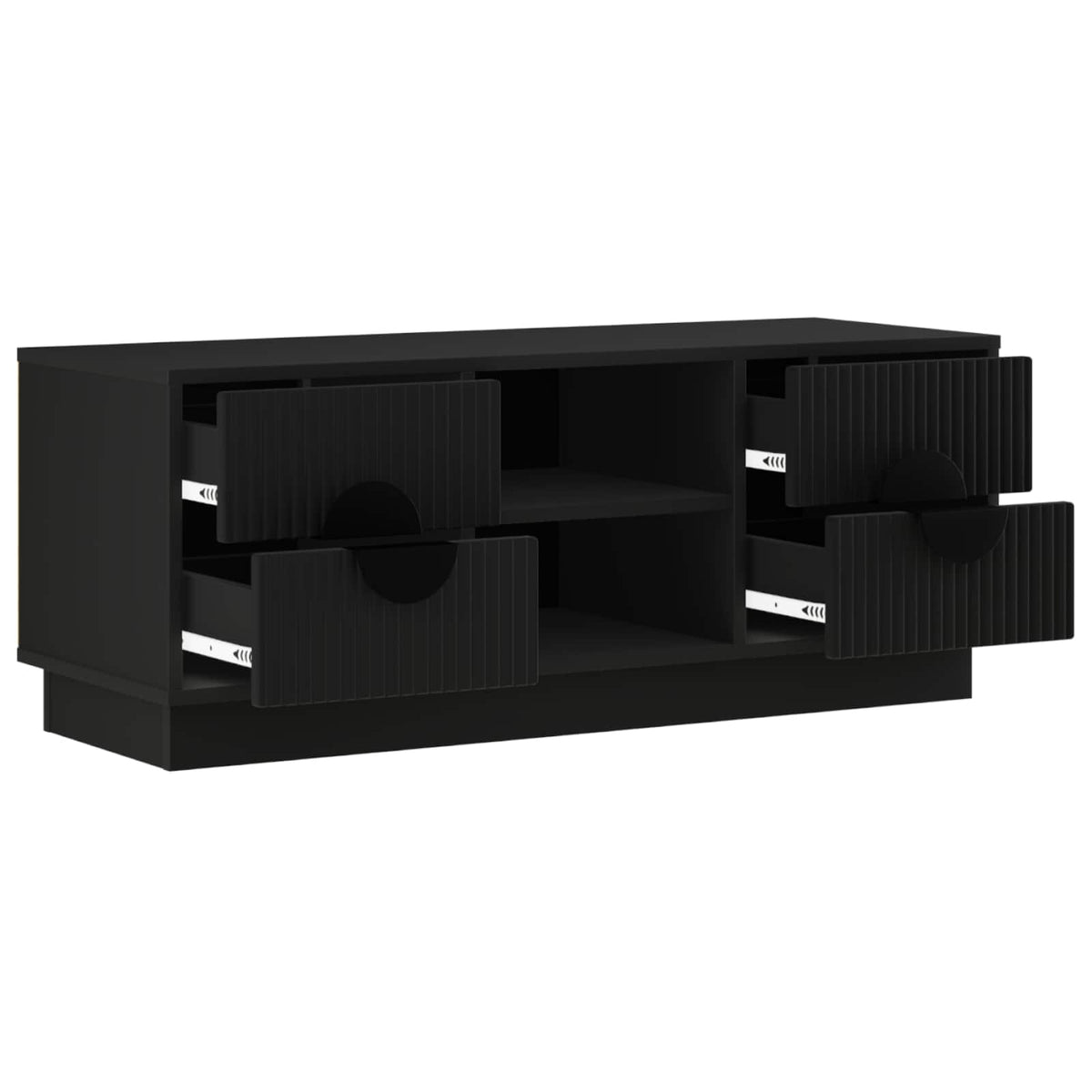 Televizoriaus spintelė VENRAY 101 x 36,5 x 40 cm Juoda