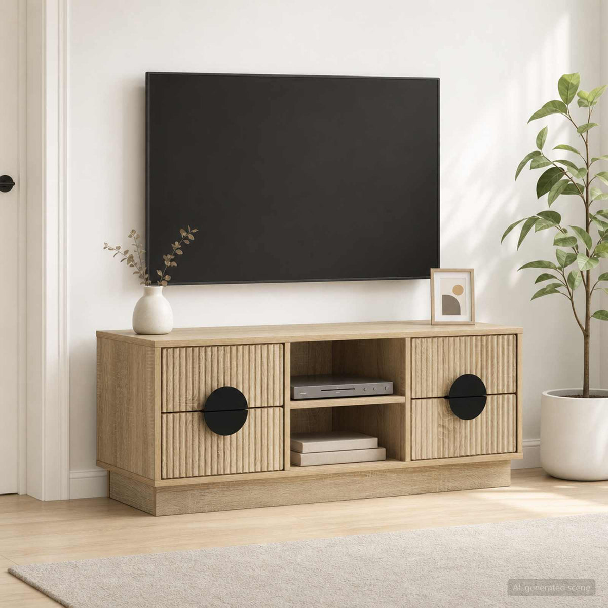 Televizoriaus spintelė VENRAY 101 x 36,5 x 40 cm Sonoma ąžuolas