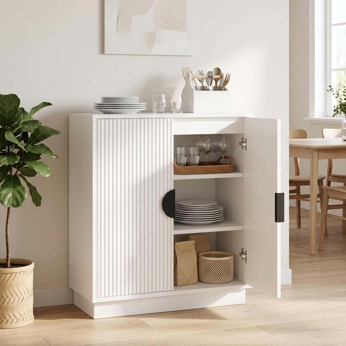 Kabalas VENRAY Itin blizgi balta 66 x 33 x 77,5 cm