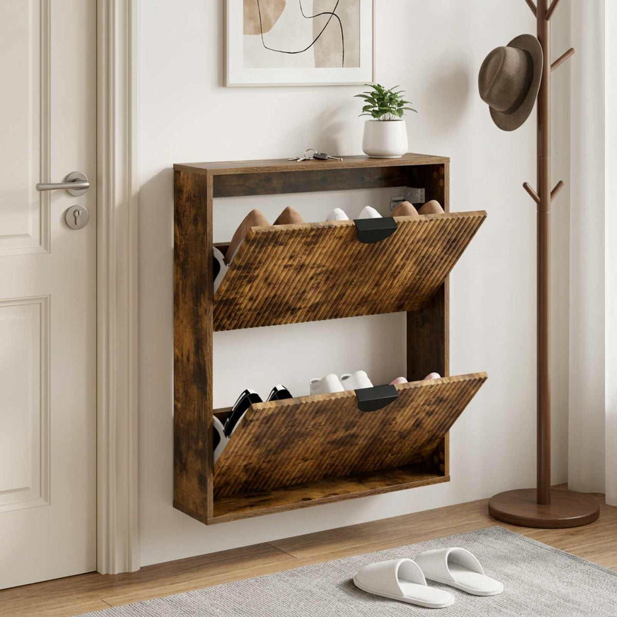 Batu skrynia VENRAY 70 x 17 x 82 cm Apdirbta mediena