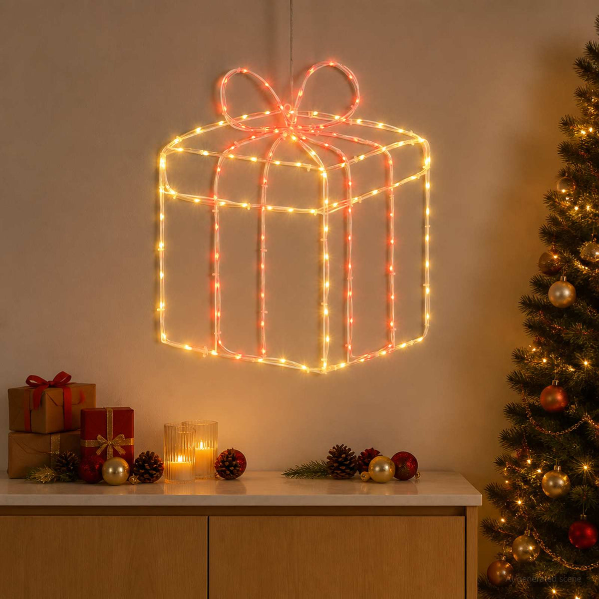 Kalėdinės langų dekoracijos (siluetai) LOVIISA 200 LED