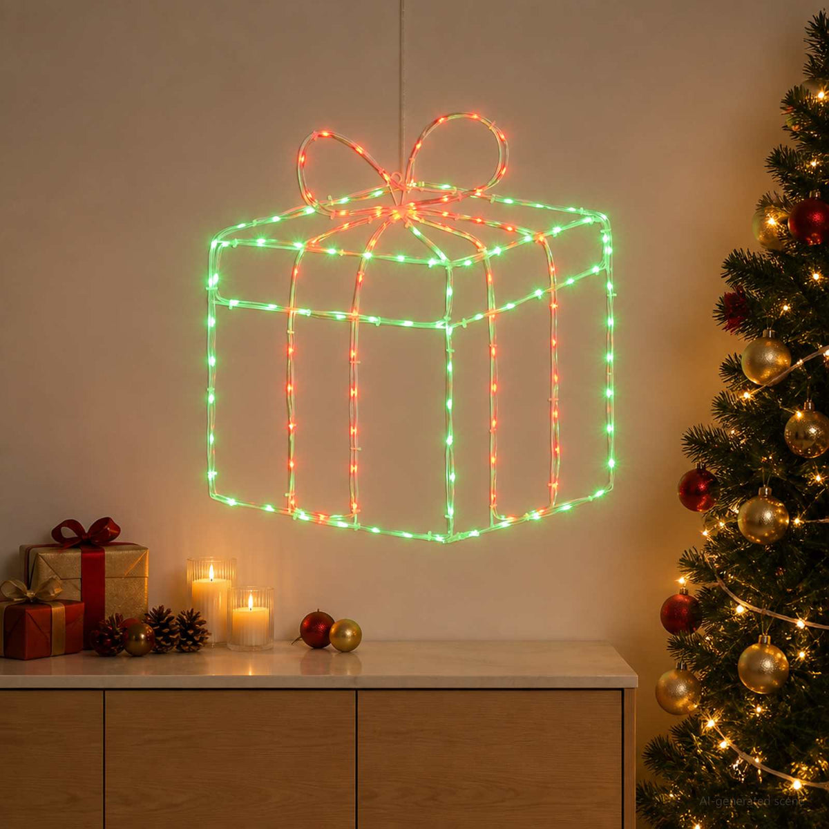 Kalėdinės langų dekoracijos (siluetai) LOVIISA 200 LED