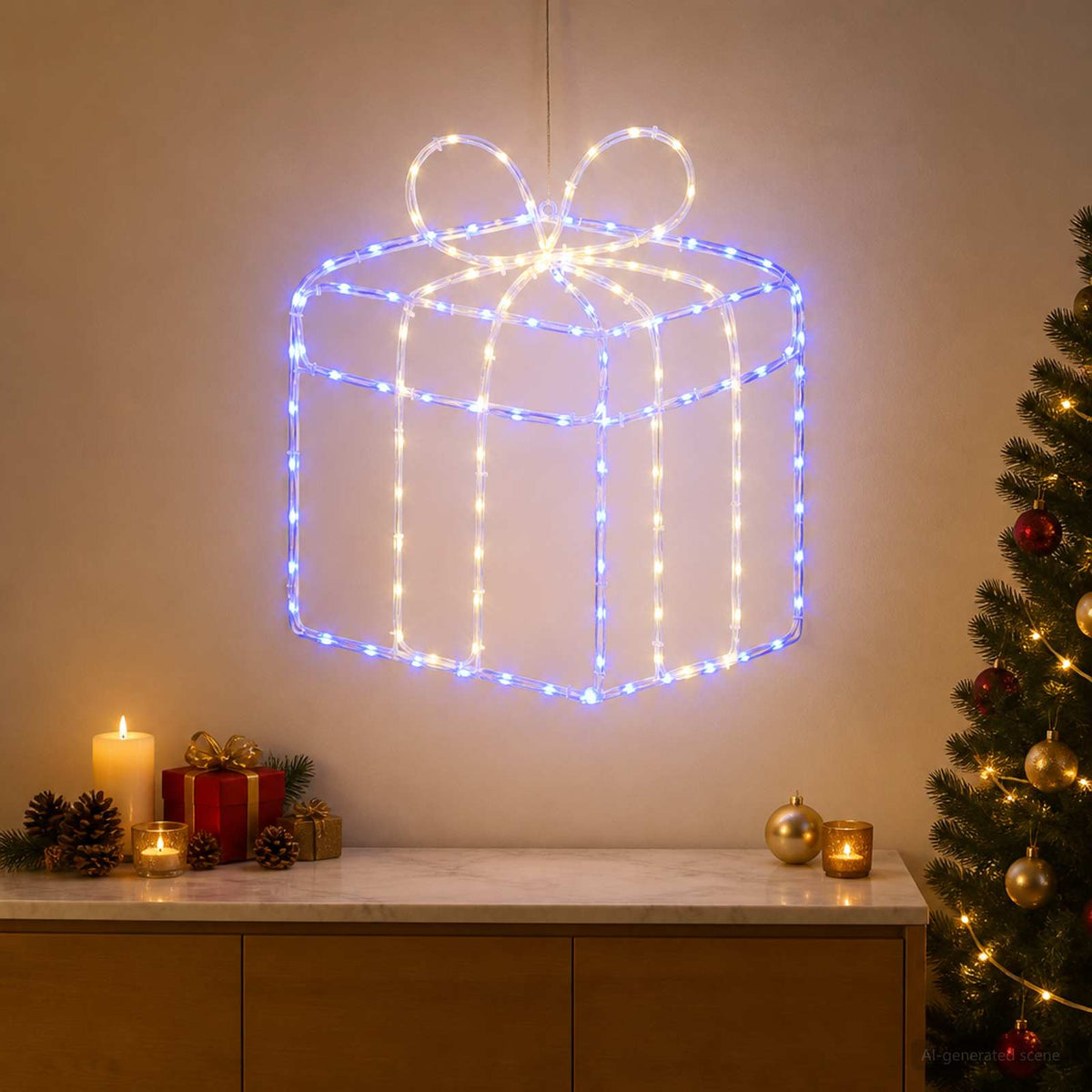 Kalėdinės langų dekoracijos (siluetai) LOVIISA 200 LED
